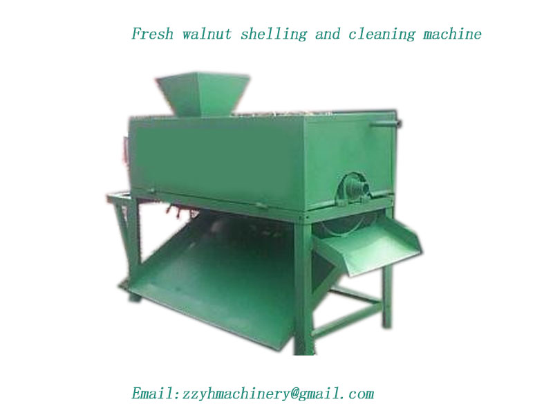 Fresh walnut shelling and cleaning machine 