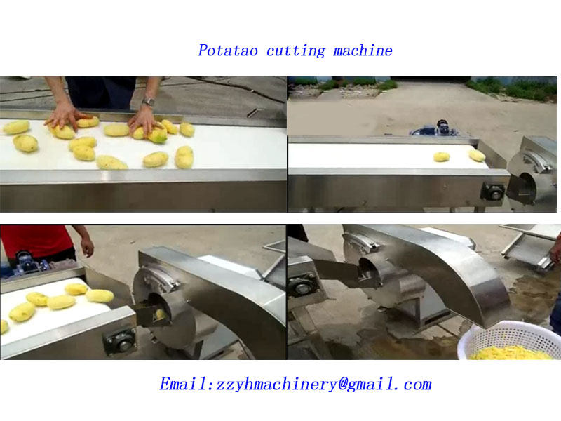 Potato cutting machine