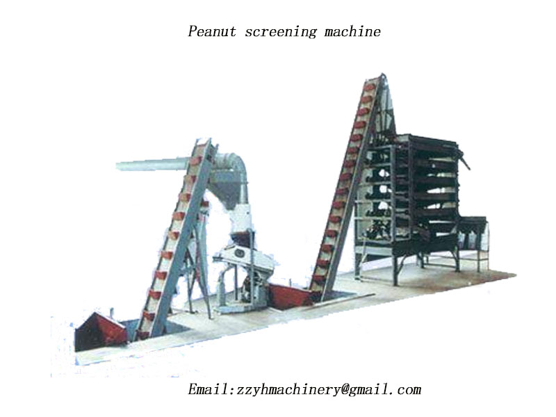 Peanut sieving machine