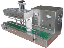 Automatic induction small aluminum foil bottles sealing machine